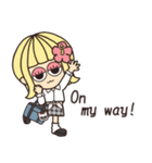 【予定/英語】ハピチャラガール☆3（個別スタンプ：25）