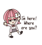 【予定/英語】ハピチャラガール☆3（個別スタンプ：28）