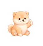 【動く/敬語】ふわふわ柴犬（個別スタンプ：12）