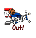 【動く】おかっぱ猫野球団(英語版)（個別スタンプ：13）