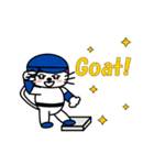 【動く】おかっぱ猫野球団(英語版)（個別スタンプ：17）