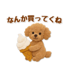 毎日使えるトイプードルのグルメスタンプ（個別スタンプ：31）