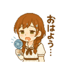 暑さ限界JKひよりの夏スタンプ（個別スタンプ：1）