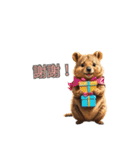 愛らしいクオッカ4（繁体字）（個別スタンプ：8）