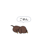 新・激しく尻尾をふるダックス（個別スタンプ：12）