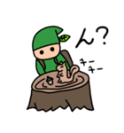 森の仲間たちときのこ（個別スタンプ：34）