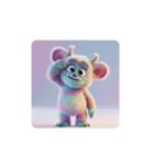 【敬礼モンスター】（個別スタンプ：1）
