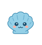 みずいろの貝（個別スタンプ：1）