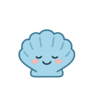 みずいろの貝（個別スタンプ：3）