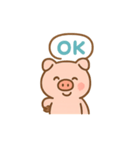 ぶたさんあいさつスタンプ（個別スタンプ：3）