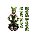 仮装女子_猫耳アイドル（応援）編（個別スタンプ：11）