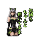 仮装女子_猫耳アイドル（応援）編（個別スタンプ：18）