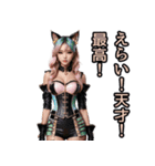 仮装女子_猫耳アイドル（応援）編（個別スタンプ：33）