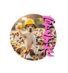 小型犬ジャックラッセルテリア日常編（個別スタンプ：9）