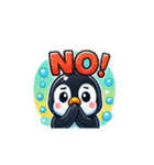 ペンギン擬音語（個別スタンプ：21）