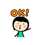 まるまる棒人間 友達（個別スタンプ：6）