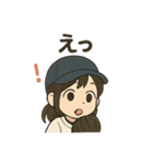 頑張る野球女子（個別スタンプ：13）