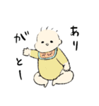 のんびり元気なあかちゃん（個別スタンプ：4）