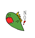 キョウリュウおばけと うまれたてのヒヨコ（個別スタンプ：3）