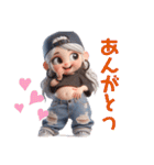 ぽっちゃりの日常♫ ボーイッシュver.(再販)（個別スタンプ：3）