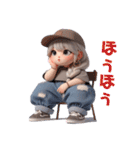 ぽっちゃりの日常♫ ボーイッシュver.(再販)（個別スタンプ：21）
