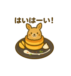 パンケーキになった夢見る動物2025春（個別スタンプ：3）