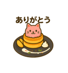 パンケーキになった夢見る動物2025春（個別スタンプ：14）