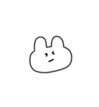 表情で伝えるうさぎちゃん（個別スタンプ：3）