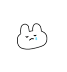 表情で伝えるうさぎちゃん（個別スタンプ：4）