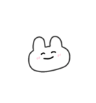 表情で伝えるうさぎちゃん（個別スタンプ：5）