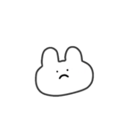 表情で伝えるうさぎちゃん（個別スタンプ：6）
