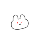 表情で伝えるうさぎちゃん（個別スタンプ：9）