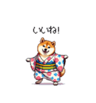 夏の太っちょ柴犬（個別スタンプ：31）