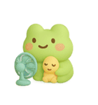 ずっと使える♡梅雨と夏とカエル（個別スタンプ：31）