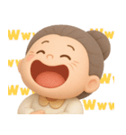 【3D】でかでか感情編★可愛いばあば（個別スタンプ：3）