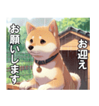 夏の天気をお知らせする柴犬【便利・日常】（個別スタンプ：19）