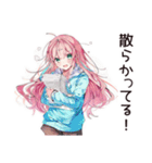 片付け苦手女子の乱雑ライフ♡（個別スタンプ：1）