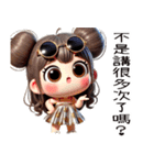 朵朵女の子は一発で爆発する（個別スタンプ：15）