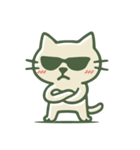 ちょっと目つきの悪い猫（個別スタンプ：32）