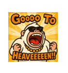 繋げてホワイトコングくん！！（個別スタンプ：34）