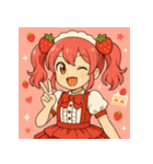 甘くてかわいいスイーツガールズ（個別スタンプ：1）