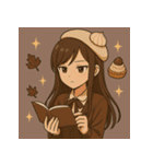 甘くてかわいいスイーツガールズ（個別スタンプ：9）