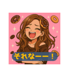 甘くてかわいいスイーツガールズ（個別スタンプ：15）