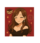 甘くてかわいいスイーツガールズ（個別スタンプ：21）