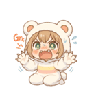 もちフクロウのふわふわスタンプ（個別スタンプ：9）