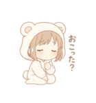 もちフクロウのふわふわスタンプ（個別スタンプ：25）