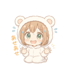 もちフクロウのふわふわスタンプ（個別スタンプ：27）