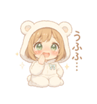 もちフクロウのふわふわスタンプ（個別スタンプ：31）