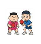 ピン吉＆ぽん太郎（個別スタンプ：1）