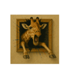 動物トリックアートスタンプ。（個別スタンプ：7）